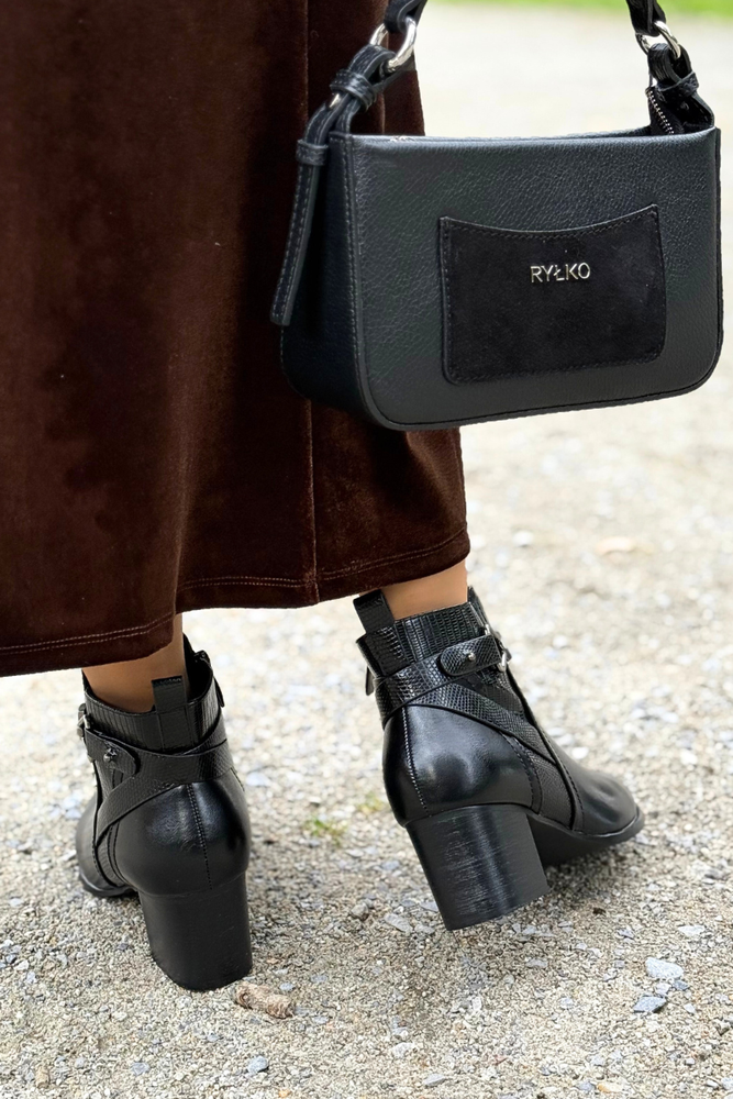 Hnědé semišové ploché boty, zateplené