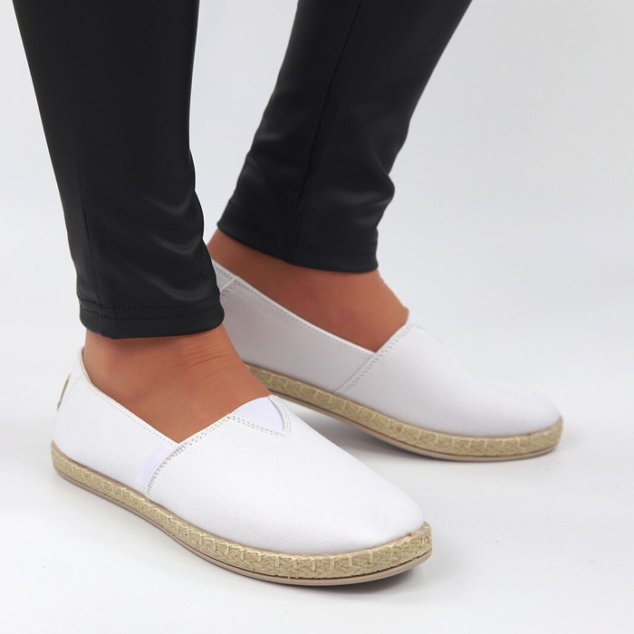 Klasické bílé dámské espadrilky Potocki