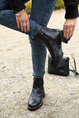 Hnědé semišové ploché boty, zateplené