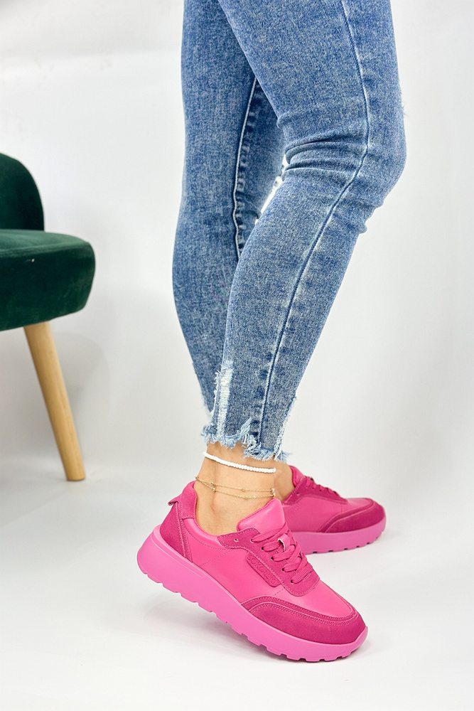 Modré prolamované kožené ploché boty