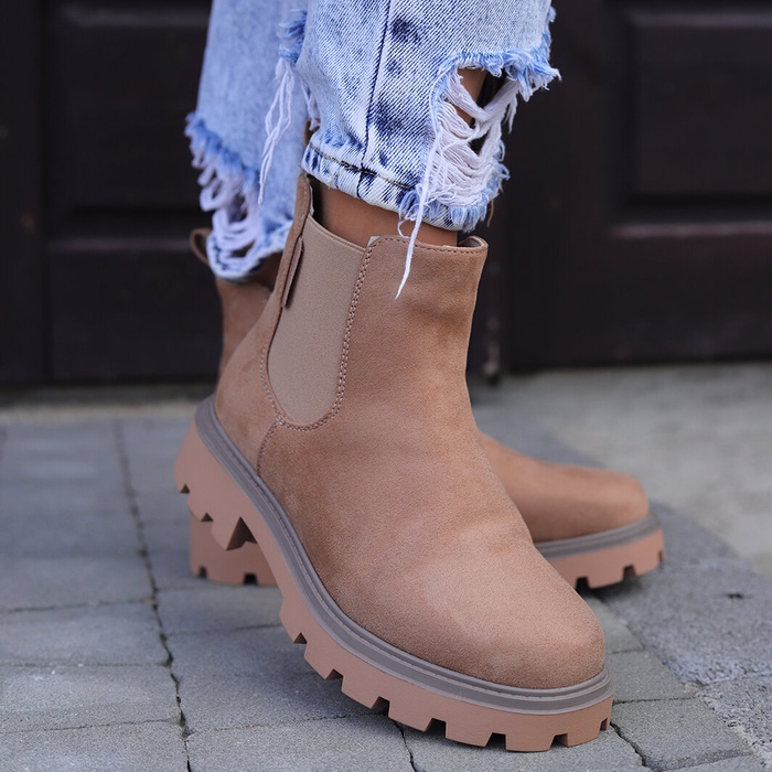 Béžové Chelsea boty Big Star