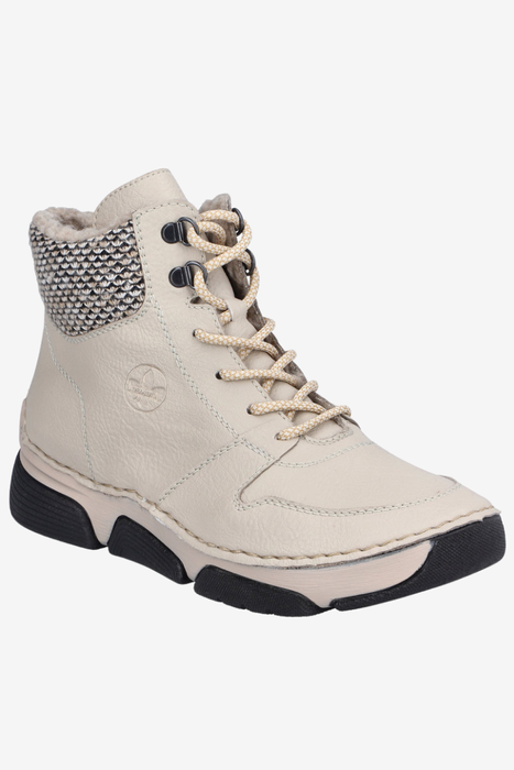 Kotníkové boty RIEKER Z9583-00, černé, s nařaseným svrškem