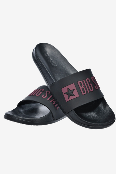 Dámské sportovní gumové žabky ve fuchsiové barvě Big Star