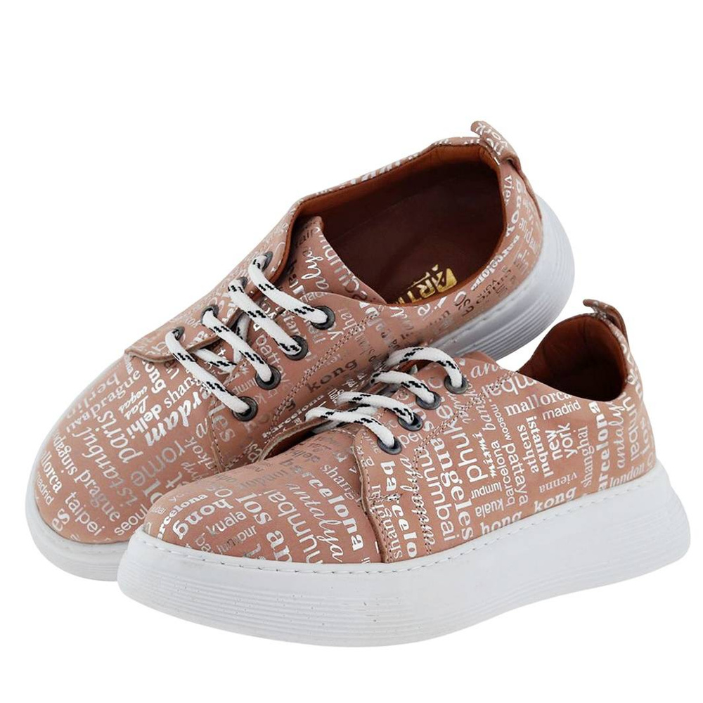 Růžové dámské boty z přírodní kůže Artiker