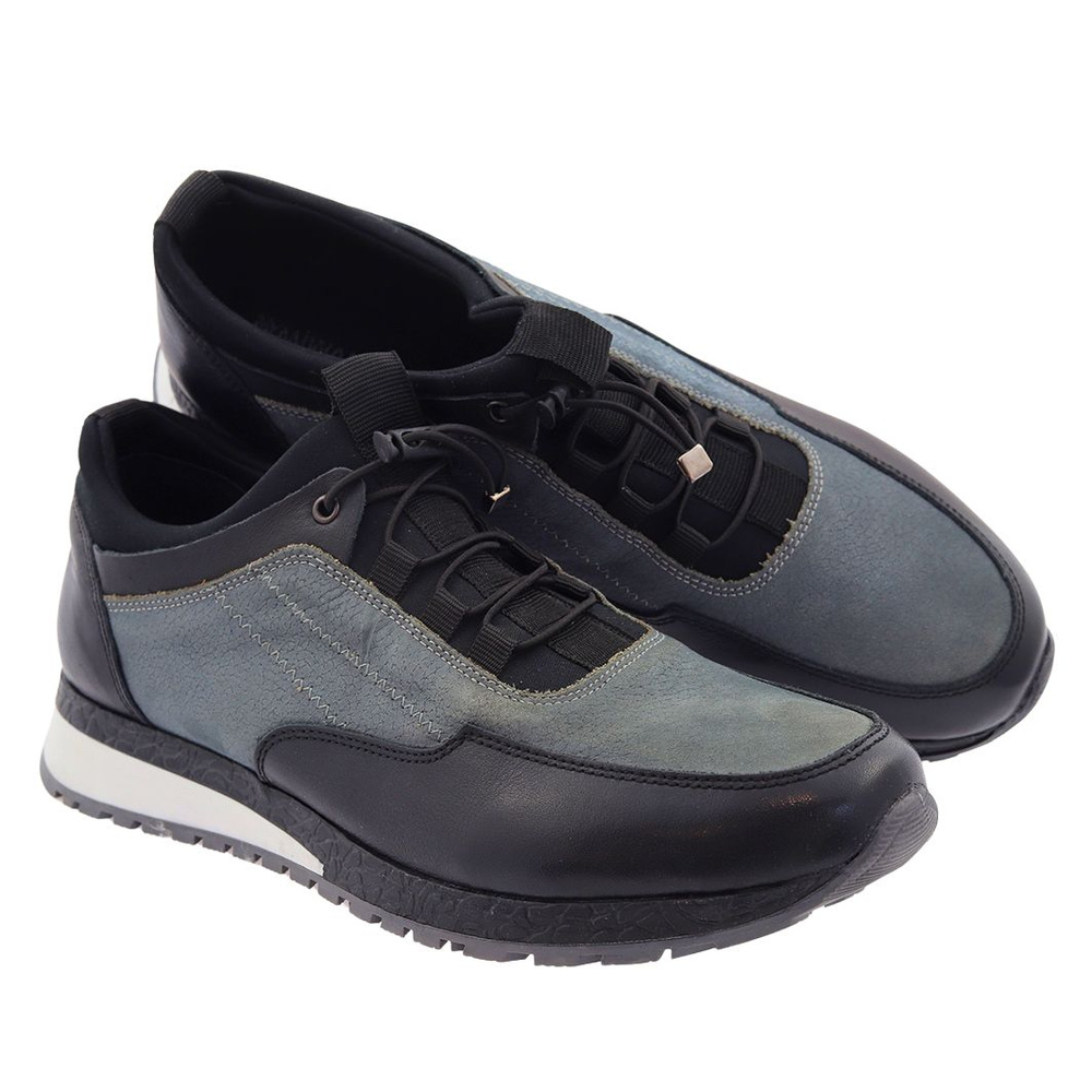 Šedé pánské sportovní boty na šněrování