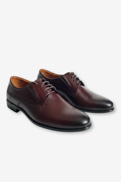 Pánské společenské černé šněrovací kožené boty Nikopol