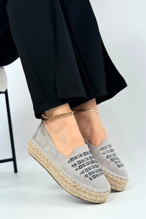 Klapki damskie czarne z ekoskóry płaskie Big Star