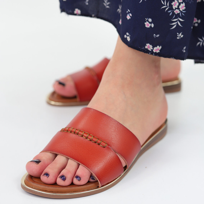 Dámské ploché žabky Potocki velbloudí barvy