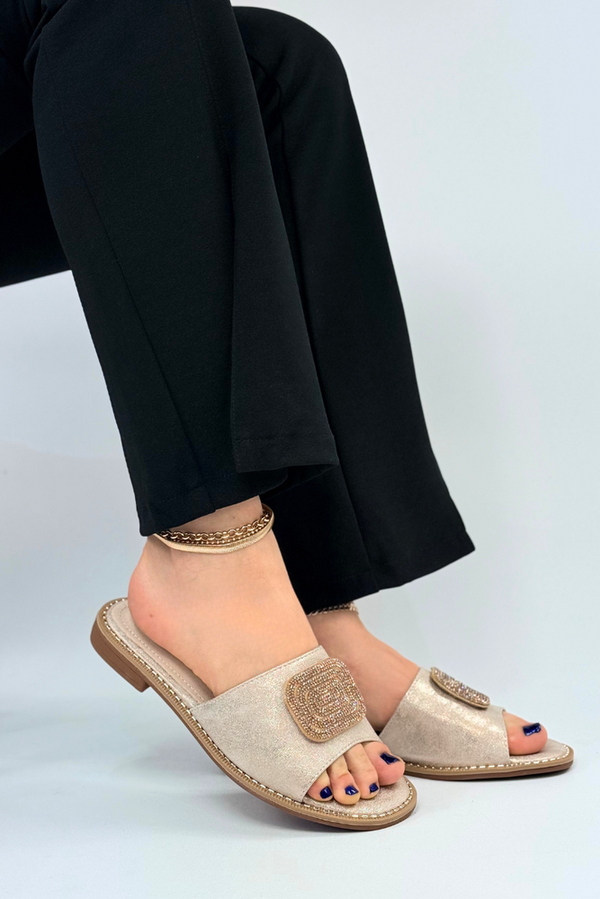 Zlaté dámské žabky Potocki