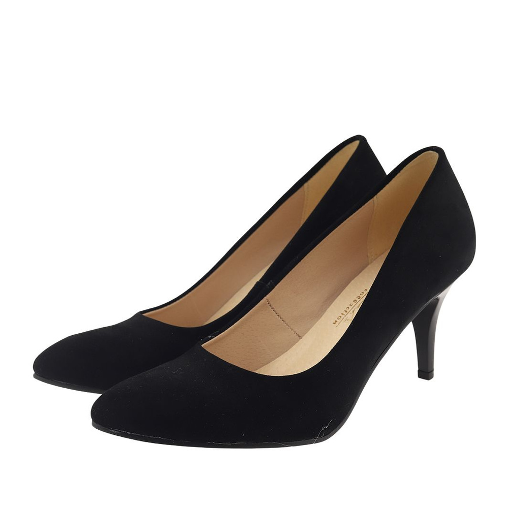 Černé semišové lodičky Dantex