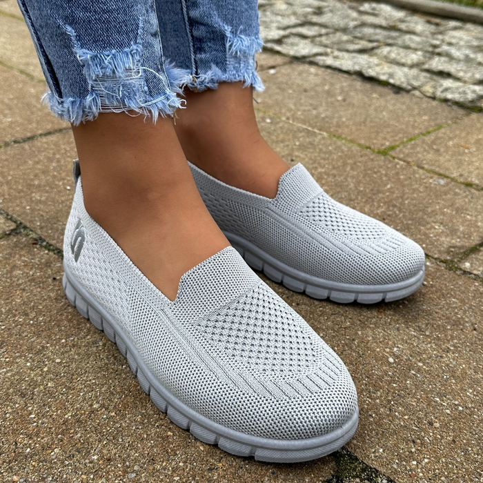 Šedé dámské slip-on tenisky Potocki