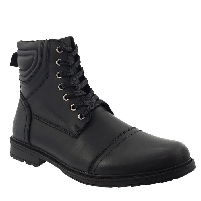 Pánské černé kožené kozačky značky T. Sokolski