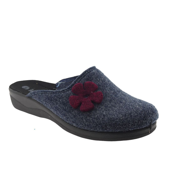 Dámské šedomodré plstěné pantofle značky Inblu