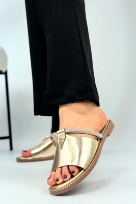 Zlaté dámské žabky Potocki