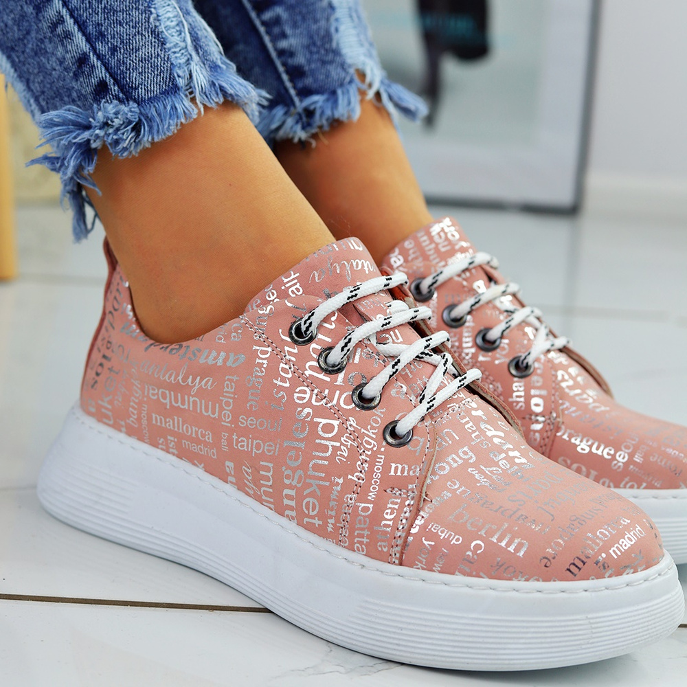 Růžové dámské boty z přírodní kůže Artiker