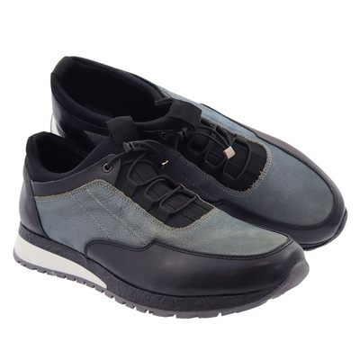 Šedé pánské sportovní boty na šněrování