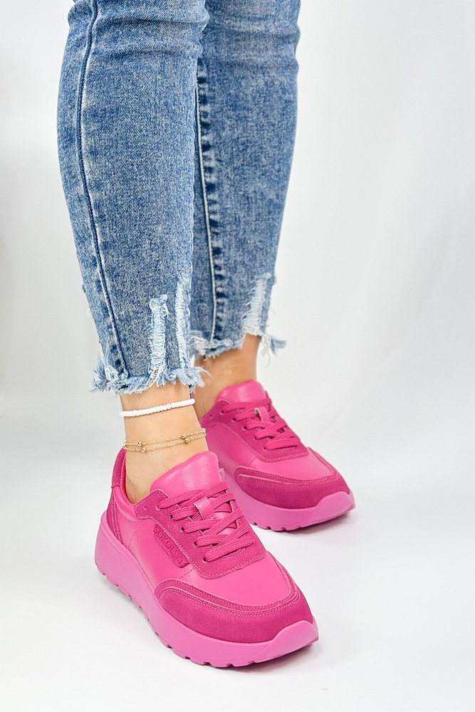 Modré prolamované kožené ploché boty