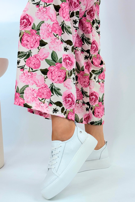 Bílé kožené tenisky na silné platformě Filippo