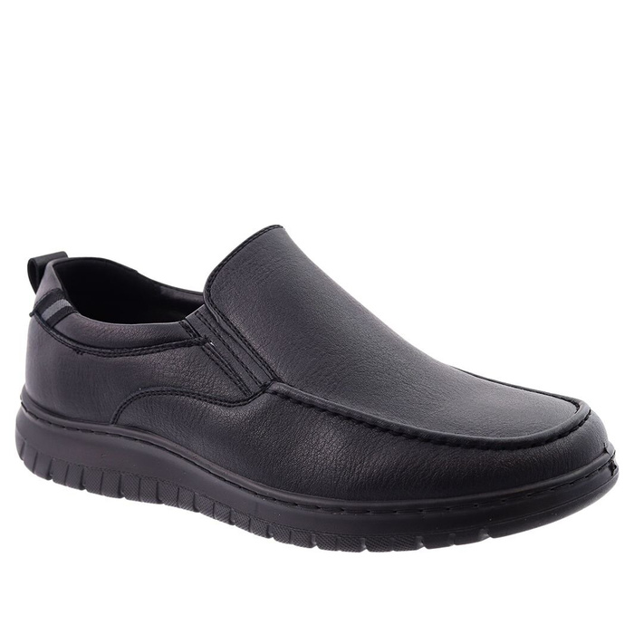 Pánské černé slip-on boty