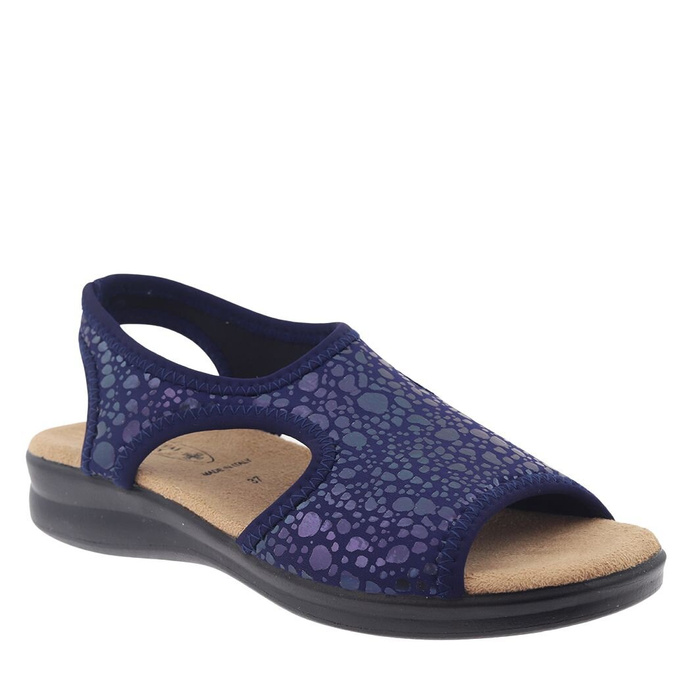 Námořnicky modré elastické sandály Sanital Flex