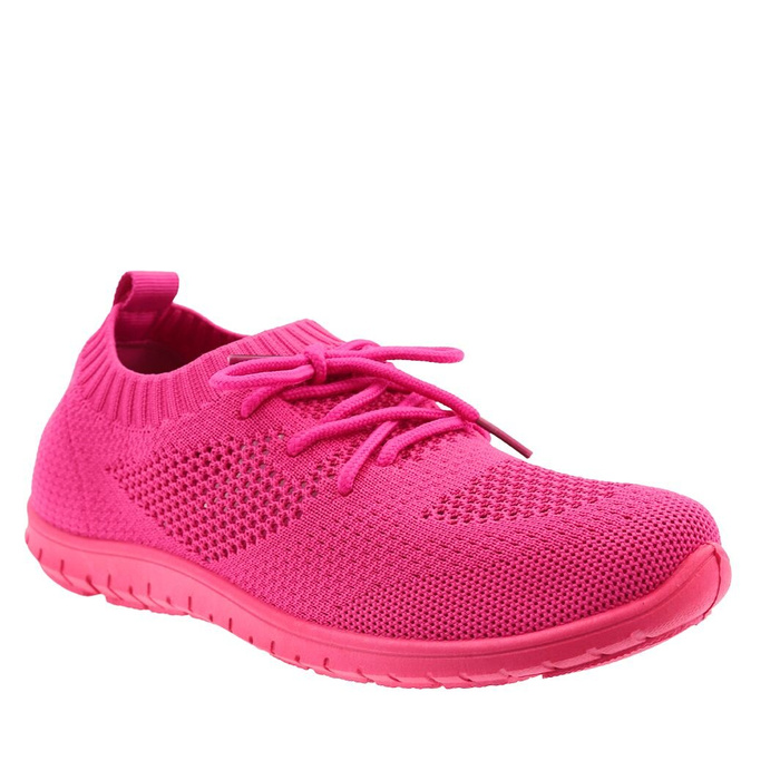 Ploché šněrovací sportovní boty fuchsiové Novinky