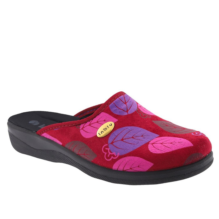 Dámské vnitřní pantofle Inblu vínové barvy