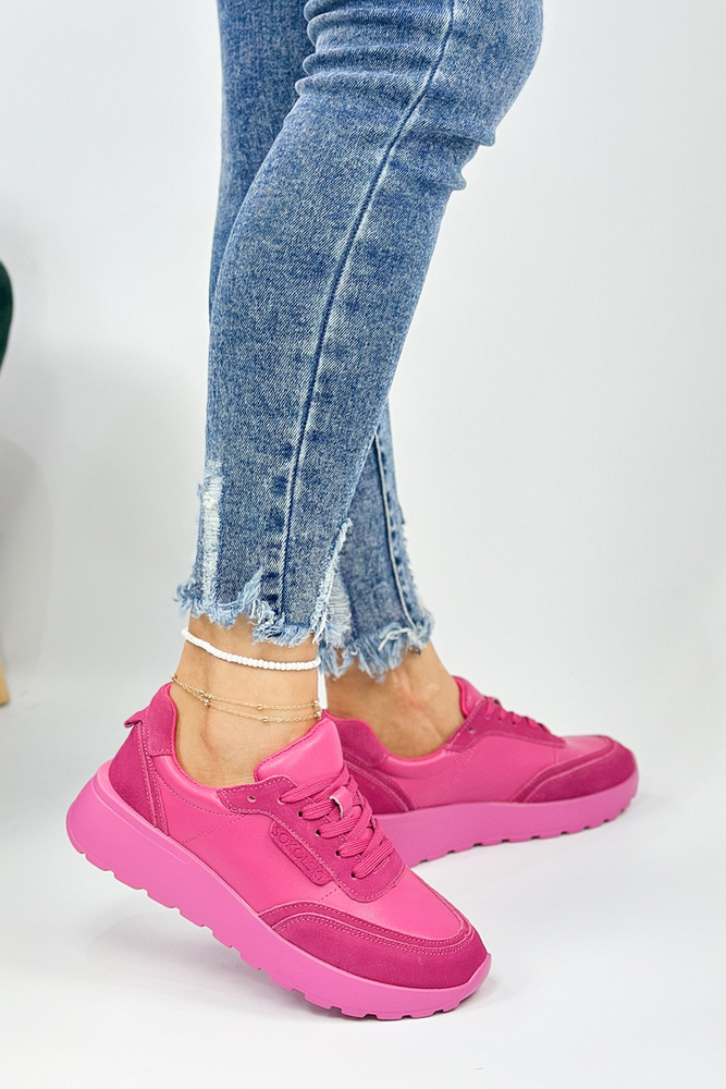 Modré prolamované kožené ploché boty