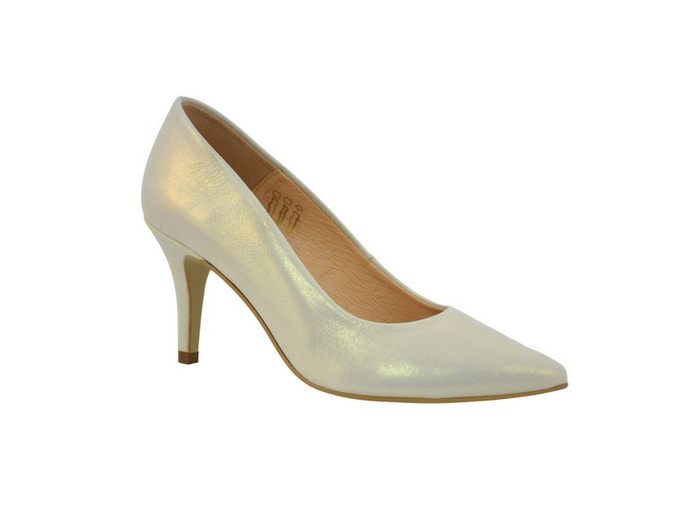 Lodičky CLASICCO by ESKA 903000-V, bílý satén