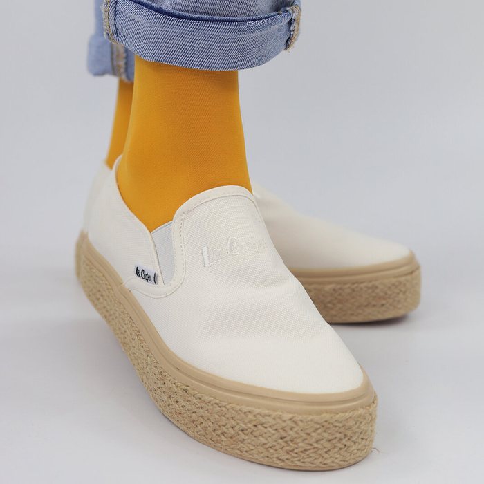 Bílé espadrilky na platformě Lee Cooper