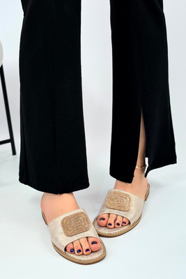 Zlaté dámské žabky Potocki