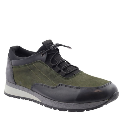 Pánská šněrovací sportovní obuv v khaki barvě