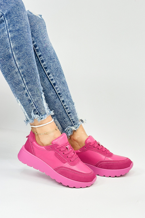 Modré prolamované kožené ploché boty