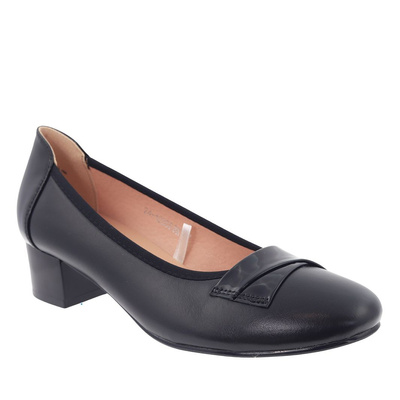 Černé lodičky s blokem Potocki