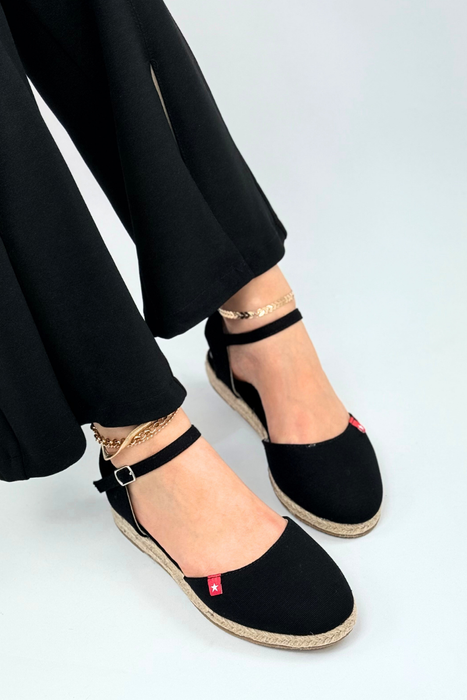 Klapki damskie czarne z ekoskóry płaskie Big Star