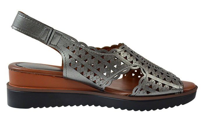 M. Daszyński MR1838-21 stříbrné sandály