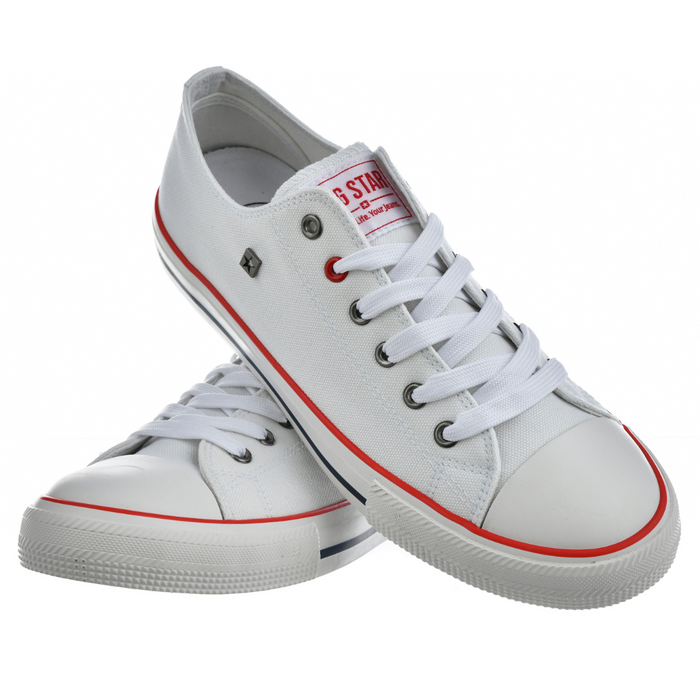 Bílé pánské šněrovací tenisky Big Star