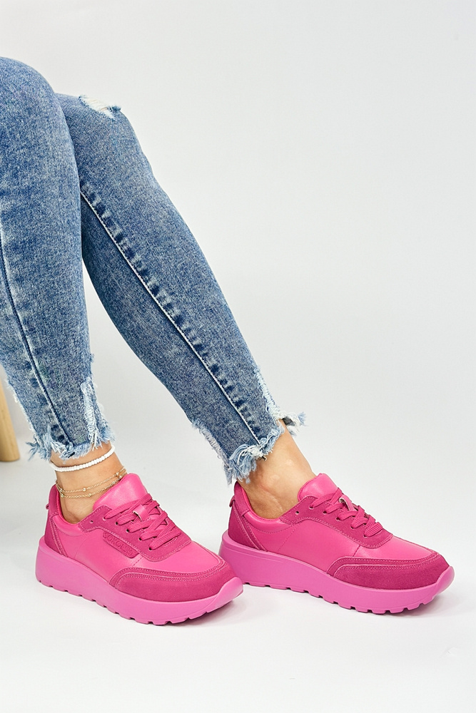 Modré prolamované kožené ploché boty