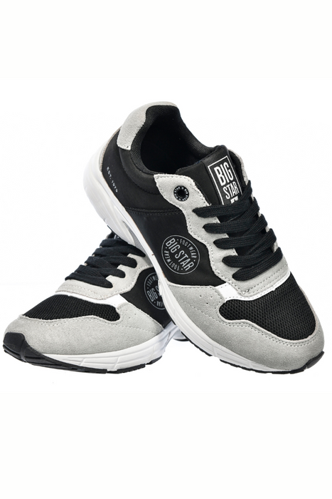 Dámské černo-šedé semišové tenisky Big Star
