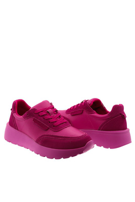 Modré prolamované kožené ploché boty