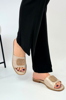 Zlaté dámské žabky Potocki