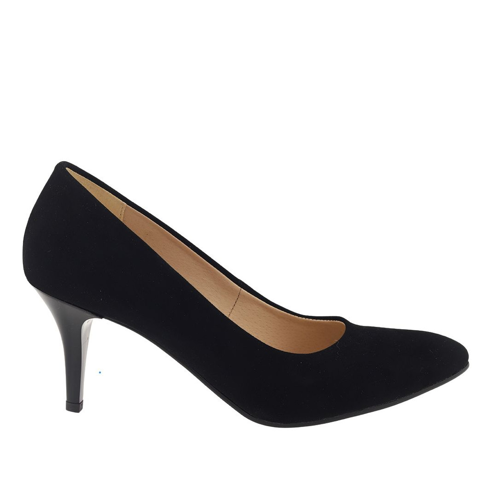 Černé semišové lodičky Dantex