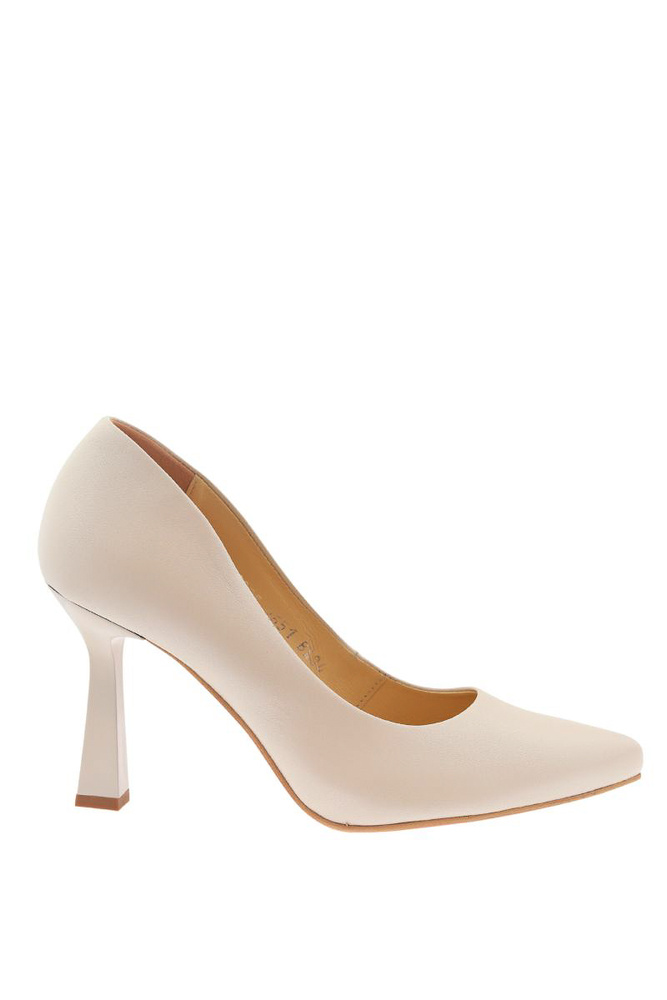 Dámské černé kožené lodičky se zdobením