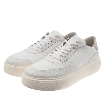 Bílé kožené boty 0RRS6_X__6THF Ryłko