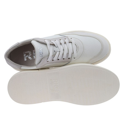 Bílé kožené boty 0RRS6_X__6THF Ryłko