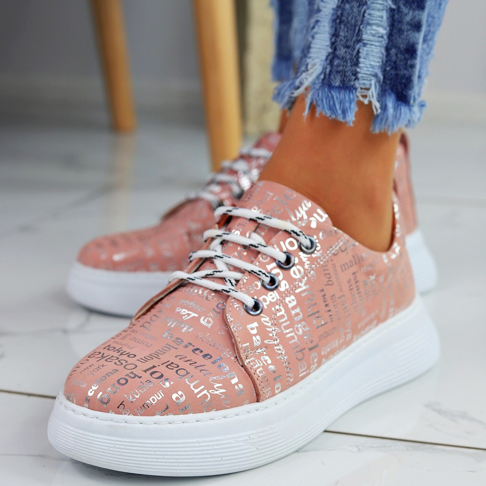 Růžové dámské boty z přírodní kůže Artiker