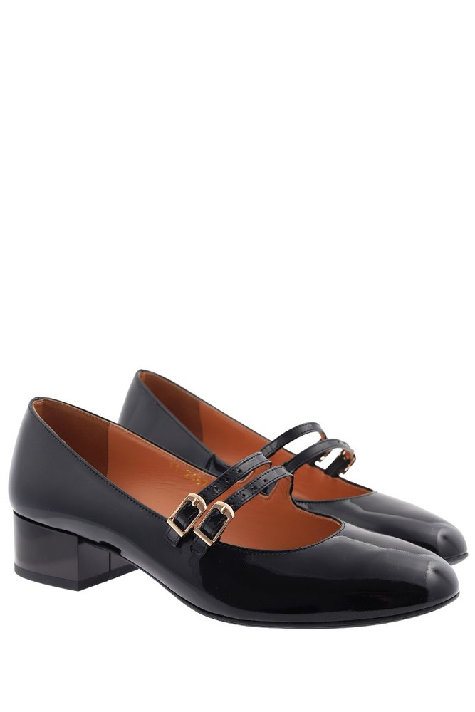 Anis černé lakované lodičky s ramínky