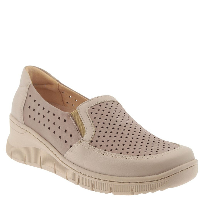 Prolamované kožené boty s klínky Axel