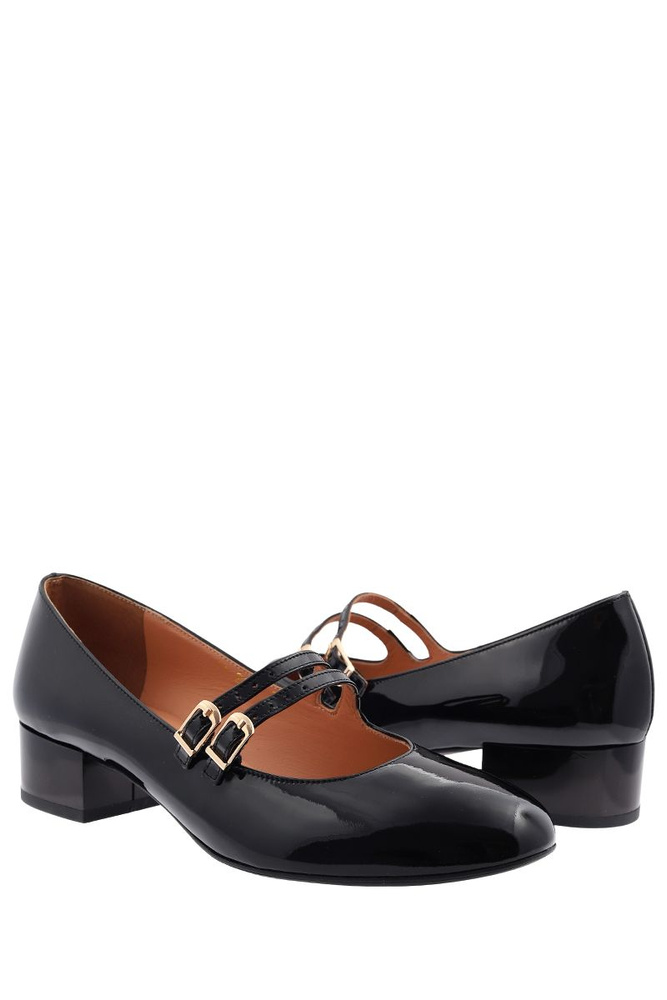 Anis černé lakované lodičky s ramínky