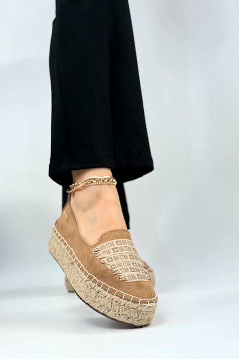 Klapki damskie czarne z ekoskóry płaskie Big Star