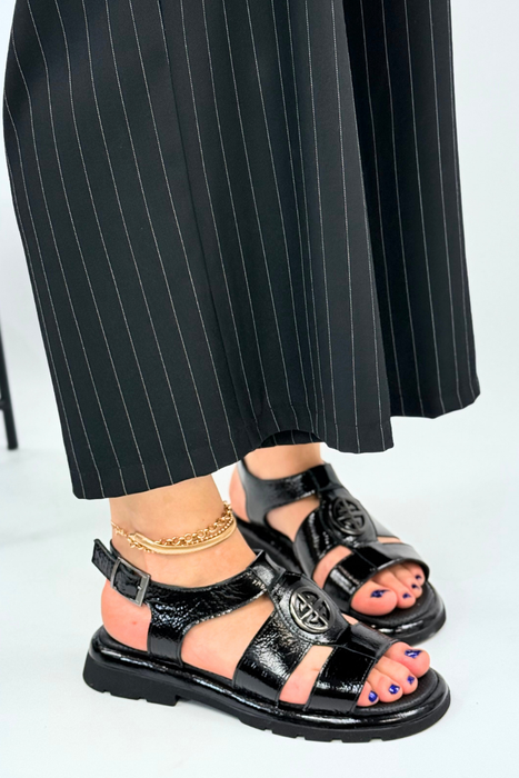 Béžové sandály na klínku Artiker